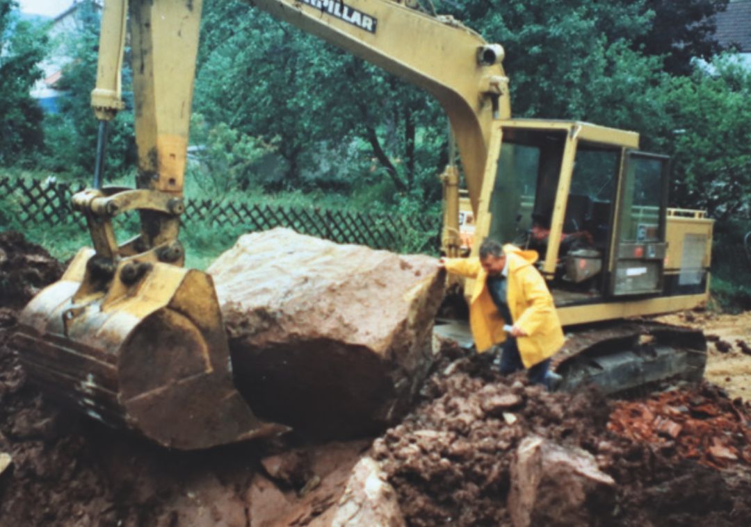 1983: Luczky sen., Baugrubenaushub