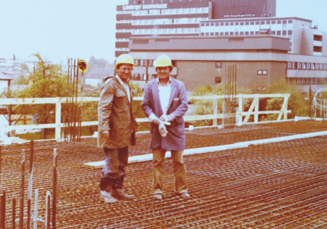 1984: Leonberg, 1. Großbaustelle